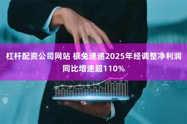 杠杆配资公司网站 极兔速递2025年经调整净利润同比增速超110%